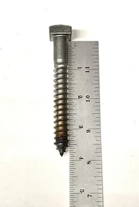 (10) 1/2 x 4 Square Head Lag Bolt Screw Antique (3/4" Square head) 1/2"x4" .50x4 - Picture 1 of 5