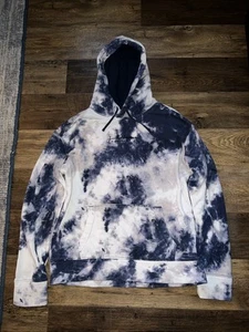 Hollister Mens Hoodie Purple Tie Dye Logo Must Have Collection Size Large - Picture 1 of 5