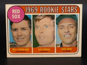 1969 Topps #628 Red Sox Rookies Conigliaro, O'Brien, Wenz - Picture 1 of 2