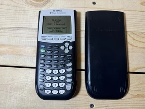 Texas Instruments TI-84 Plus Graphing Calculator w Slip Cover Tested Working - Picture 1 of 5