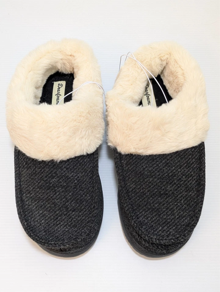 Dearfoams Women's Memory Foam Warm House Slippers Shoes Choose Size & Color - Image 1 of 1