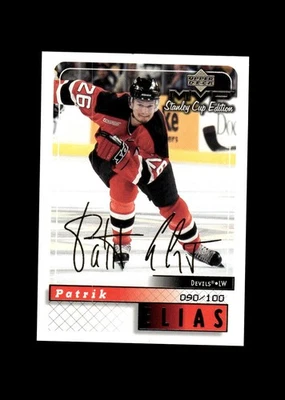 1999-00 UD MVP Stanley Cup Gold Script #108 Patrik Elias Devils #/100 - Image 1 of 2