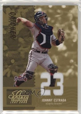 2005 Leaf Century Collection Materials Die-Cut Jersey Number /23 Johnny Estrada - Image 1 of 2