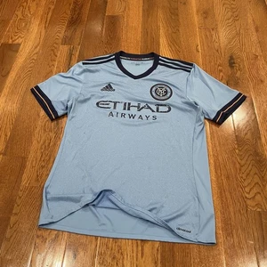 Adidas New York City FC Etihad Airways Climalite Fußball Trikot MLS - Gr. M - Bild 1 von 7