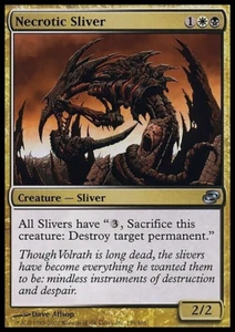 mtg magic Necrotic Sliver planar chaos ENGLISH Slivoïde nécrotique - Picture 1 of 1