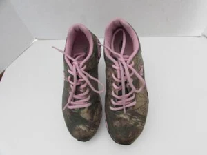 REALTREE GIRL 'MAMBA' Pink/Green Camo Sneakers (EUC) - Picture 1 of 1
