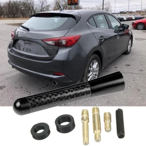 Mástil de antena corto de 3 pulgadas radio AM/FM carbono y negro para MAZDA 3 2004-2018 - Imagen 1 de 9