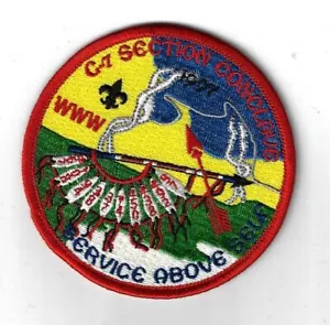 1997 OA Conclave Section C-7 Service Above Self RED Bdr - Picture 1 of 1