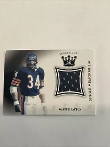 2018 Sportkings HOF Walter Payton spielgebraucht Trikot Aufnäher Chicago Bears 🙂 ️r - Bild 1 von 4