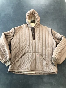 VTG 80s RefrigiWear Puffer Pullover Jacket Adult XL Tan Insulated Workwear - Picture 1 of 22
