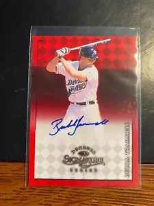 Donruss Signature Series Bubba Trammell 1998 ¡rojo automático! ¡COMO NUEVO! ¡ENVÍO DE $1! "A" - Imagen 1 de 2