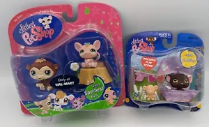 Littlest Pet Shop #538 Brown Mouse and Walmart #529, #617- Monkey & mouse - Picture 1 of 2