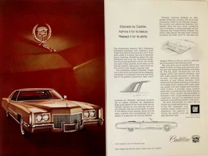 1971 Cadillac Eldorado Coupe Two Page Print Ad - Picture 1 of 3