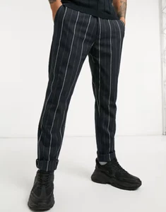 * Lockstock London - Herren Garcia Slim Fit Hose Größe 32R x 32 Neu mit Etikett - Bild 1 von 12