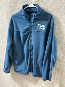 Team USA Olympics Sweater Mens M Full Zip Fleece - Picture 1 of 5