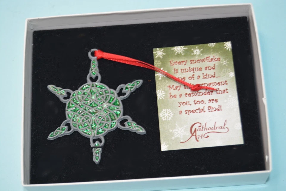 Cathedral Ornaments Art PO102 Celtic Snowflake Ornament 2-1/2-Inch