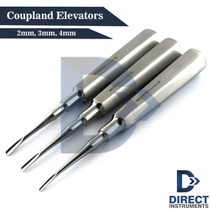 Coupland Elevatori Set Estrazione Dentale di 3 Estrazione Radici Chirurgiche Allentati CE - Foto 1 di 7