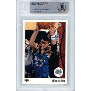 Mike Miller Auto 2002-03 Upper Deck #60 Orlando Magic Autograph Card Beckett - Picture 1 of 5