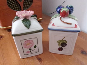 Villeroy & Boch Marmeladendosen "Wildrose" und "Cottage" Porzellan - Bild 1 von 3