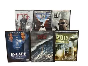 🎬DVD LOT DOOMSDAY 2012 ESCAPE UNDER PRESSURE 127 HOURS WORLD WAR Z BOOK OF ELI - Picture 1 of 4