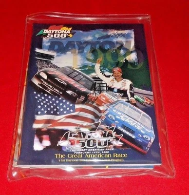 1999 DAYTONA 500 NASCAR PROGRAM Dale Earnhardt On Cover Jeff Gordon Race Winner Foto 1 de 3