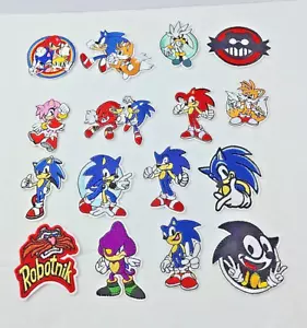 16pcs Cartoon Hedgehog Patch Anime Embroidery SEW Iron On Applique Jackets Jeans - Picture 1 of 9