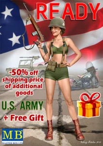 US ARMY GIRL PIN-UP SERIES , KIT ? 3 ALICE 1/24 MASTER BOX 24003 DE - Bild 1 von 9