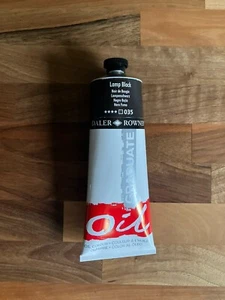 Daler-Rowney Graduate Oil Paint Lamp Black 200ml Tube New - Picture 1 of 3