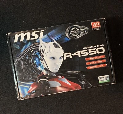MSI R4550 MD1GH R4550-MD1GH 1GB PCI Express 2.0 x16 2560 x 1600 600 MHz SEALED - Image 1 of 2