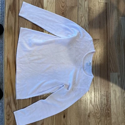 Hampshire Studio Womens Long Sleeve Pullover Sweater Size PL Pink With Beads - Image 1 of 4