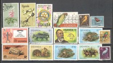 T51 - UGANDA 1965/91 - LOTTO 16 DIFFERENTI - VEDI FOTO