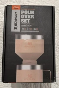 New In Box! Limestone Pink 12oz Stanley The Perfect-Brew Pour Over Set - Picture 1 of 22