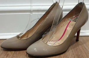 Zapatos de salón D&G DOLCE & GABBANA beige charol tacón de aguja alto EU37 UK4 - Imagen 1 de 12