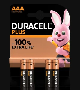 Pile Alcaline Ministilo AAA 1,5V DURACELL PLUS 10 blister 4 pile - Foto 1 di 5