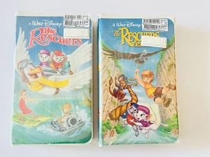 Rare Black Diamond Classic Disney VHS The Rescuers And The Rescuers Down Under - Picture 1 of 4