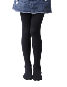 Girls Tights Semi Opaque Footed Tights Microfiber Comfortable Tights Dance Ti... - Picture 1 of 3