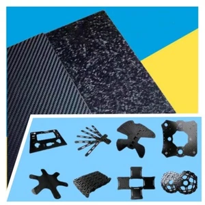 T300 Carbon Fiber Sheet Customized Cutting Carbon Plate Processing CNC Machining - Picture 1 of 12