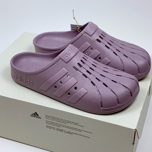 Sandali Adidas Adilette Clog Slip On Beach Slides Fig Viola IF8654 da uomo taglia 11