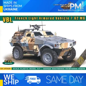 Distancia entre ejes corta ACE 72420 - 1/72 VBL (coche blindado ligero). Modelo 7,62 mg - Imagen 1 de 12
