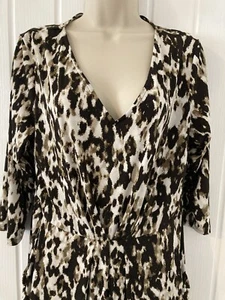 Damen Kleid Größe 18 Braun Multi Marisota Gebraucht GC - Bild 1 von 6