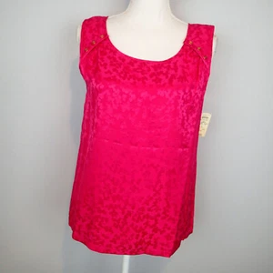 Marc by Marc Jacobs Women Pink Sleeveless Silk Top M blouse shirt tank - Picture 1 of 11