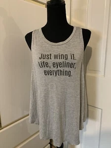 Knit Riot Damen grau ärmellos Tank groß leicht brandneu ohne Etikett - Bild 1 von 6