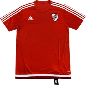 RIVER PLATE 2016/17 TRAINING (L) ADIZERO ADIDAS RED S/SLVE SOCCER FOOTBALL SHIRT - Picture 1 of 4