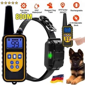 800M Elektroschock Pet Dog Training E-Halsband Anti-Bark Obedience Stromschlag~ - Bild 1 von 18