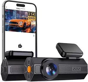 VEEMENT Dash Cam Anteriore 2.5K: Mini Dash Cam per Auto, 1440P Telecamera per Auto con APP - Foto 1 di 8
