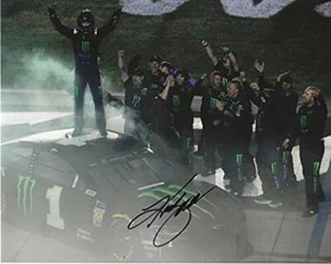 AUTOGRAPHED 2020 Kurt Busch #1 Monster Energy Team LAS VEGAS RACE WIN (Pit Crew - Picture 1 of 1