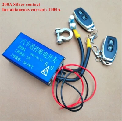 12V Dual Remote Car Battery Disconnect Quick Cut Off Master Kill Switch Control - Image 1 of 4