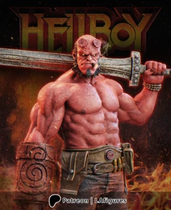 Hellboy (Skulptur) 3D Druck Fan Art - 10 Scale - LA Figuren - Bild 1 von 11