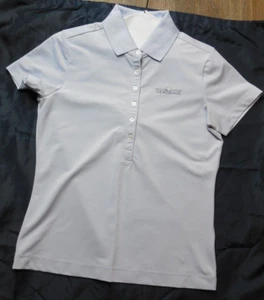 Nike FIT DRY Golf Polo Shirt Donna Small (4-6) Azzurro con "Thornblade" GC - Foto 1 di 7