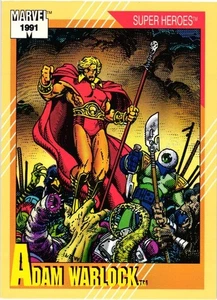 Adam Warlock 1991 Marvel Super-Heroes Card - Picture 1 of 4
